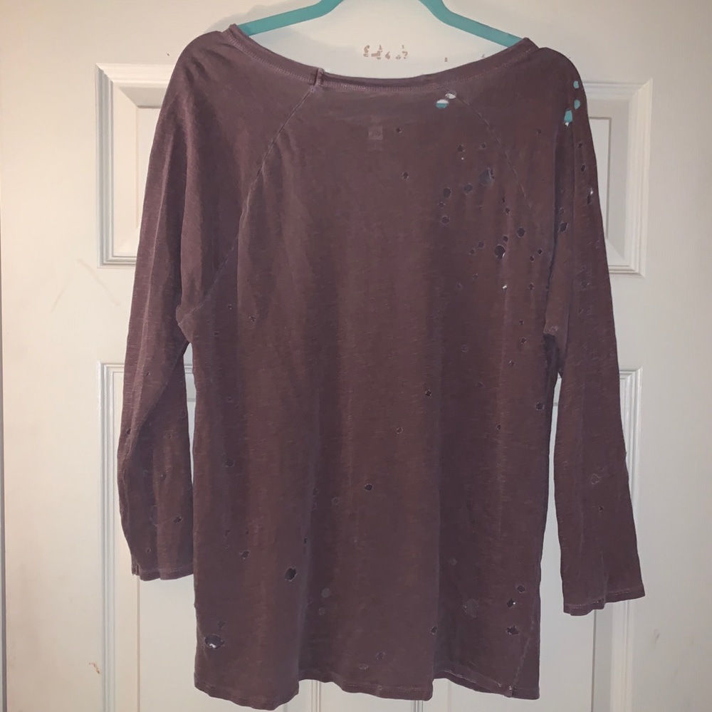 Oversized long sleeve shirt